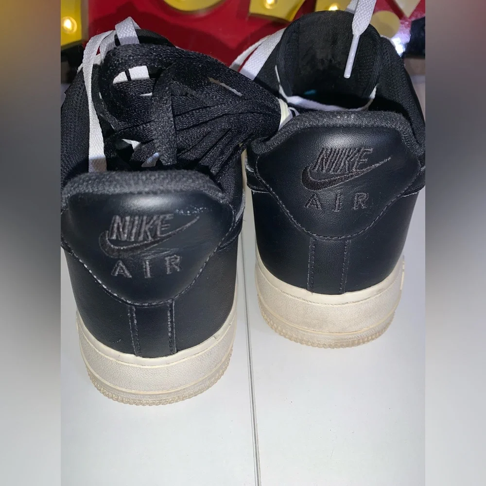 Nike Air Force 1 Black/White Men's Size 10.5 Black - Used Good Condition No Box
